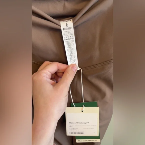 HALARA Legging Small NWT UltraSculpt Pocket High Waisted Leggings Brown MSRP $62 - Picture 5 of 5